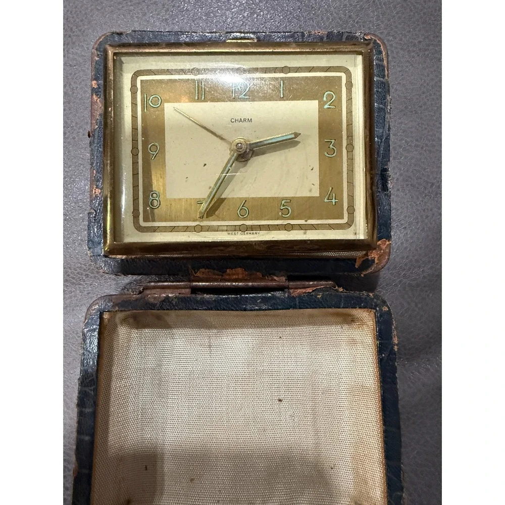 Vintage Charm‎ West Germany Travel Alarm Clock Working